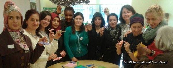 YUMI International Craft Group session at Refugee Action York